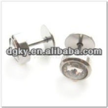 Runde Emaille Top chirurgischen Stahl Ohrring Piercing